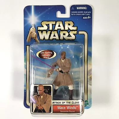 Star Wars MACE WINDU Geonosian Rescue Attack Of The Clones #28 Figure AOTC • $6.99