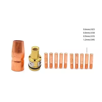 12pk Mig Gun Tips Nozzle Parts Fit Hobart Handler 130 135 140 175 190 • $14.74