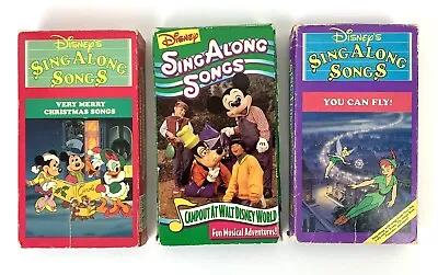 $14.99 • Buy Disney Sing Along Songs VHS Very Merry Christmas You Can Fly Campout
