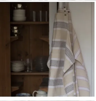 Crisp & Dene Adult Blue/Cream Stripe Cotton Apron • £18