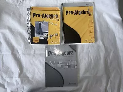 A Beka/Abeka Homeschool Grade 8 Pre-Algebra Teacher Books • $34.99