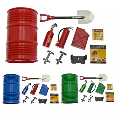 1/10 RC Accessories Decoration Tools Shovel Oil Drum Oil Tank Fire Extinguisher • $20.50