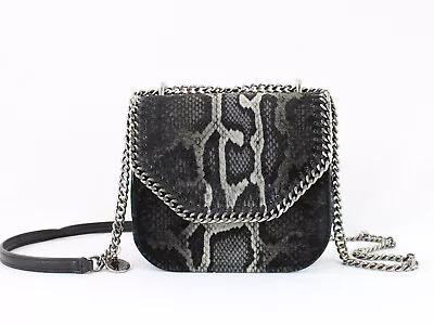 Stella McCartney Women's Falabella Snake-Print Velvet Shoulder Bag • $206.10