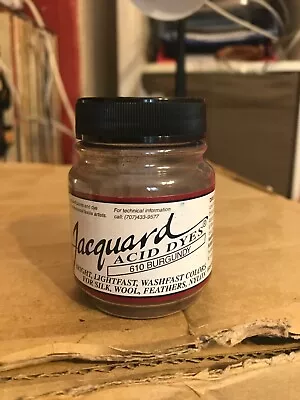£10.50 • Buy Jacquard Acid Dye 610 Burgundy 0.5oz