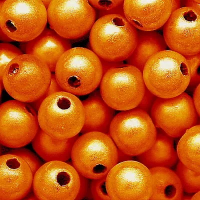 Miracle Bead Orange Color Iridescent 4mm 6mm 8mm Round Jewelry Craft Beads • $7.99