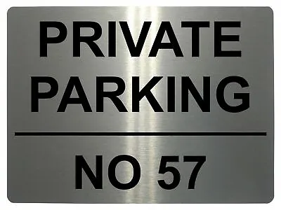 PRIVATE PARKING Metal Signs Personalised Name Number Custom Wall Space Printed • £5.99