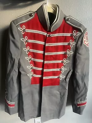 Vintage Marching Band Uniform Jacket Red And Gray S/M • $20