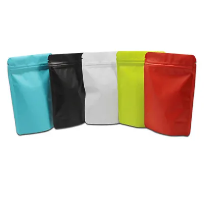 Colors Matte Pure Aluminum Foil Stand Up Pouches For Zip Mylar Food Lock Bags  • $339.60