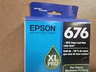 Epson 676XL Pro Cyan Ink Cartridge T676XL220 Expired 02/2021 New Sealed • $14.99