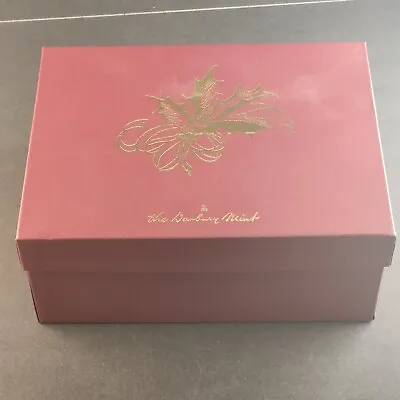 The Danbury Mint Maroon And Gold Ornament Storage Box W/ 12 Slots Empty • $20