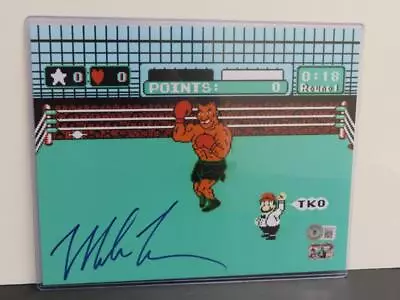 Mike Tyson Signed Auto Autograph Punch-Out!! Photograph Beckett BAS COA • $42.01