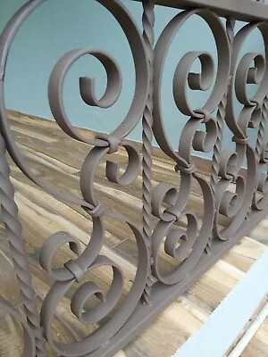 £48.64 • Buy Wrought Iron Ornamental Gate Design Rustic Scrolls Vintage Railings Iron Doors 