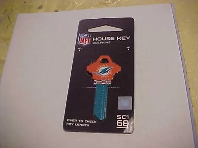 NFL Miami Dolphins  SC1/68  Brand New Uncut House Key  **FREE SHIPPING** • $5.99