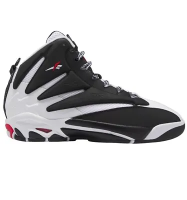 Reebok Men’s Size 9 The Blast Retro Basketball Shoes Black/White/Red GZ9519 New • $115