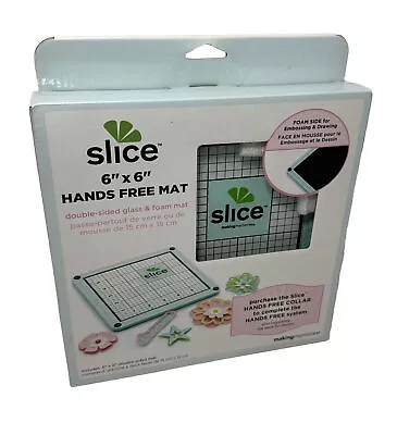 Making Memories Slice Hands Free  Double Sided Glass & Foam Mat 6” X 6” NOS 2010 • $15.95