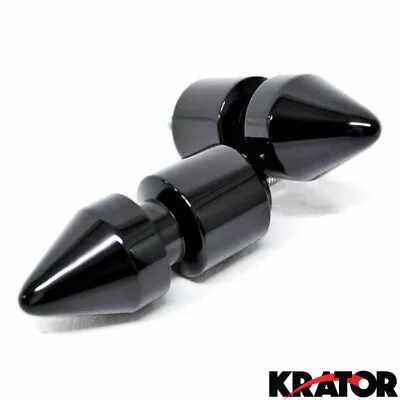 Yamaha YZF R1/R6 VMAX YZF FZS FZ Black Spiked Swingarm Spools Sliders Frame 6mm • $13.99