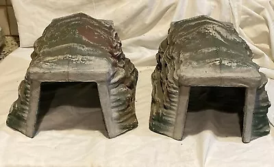 2 Vintage Paper Mache Train Tunnel With Mica Snow Garden Layout • $29.99