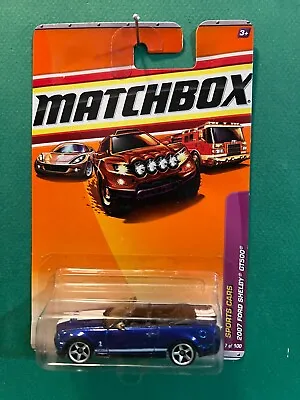 Matchbox '09 2007 Ford Shelby GT500 Cobra 1/64 Diecast Mint On Card BX41 • $5.85