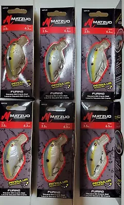 6- Pack Matzuo Furiko Square Bill Crank Bait 2.5  Sexy Shad MZPC25 NEW! • $17.99