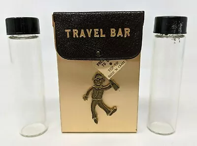 VTG Gold 'N Craft Miniature Compact Portable Travel Bar Glass Sample Vials M21 • $15.15