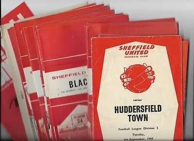 1960's Sheffield United Home Programmes - League  Cup - Choose From List • £2.99