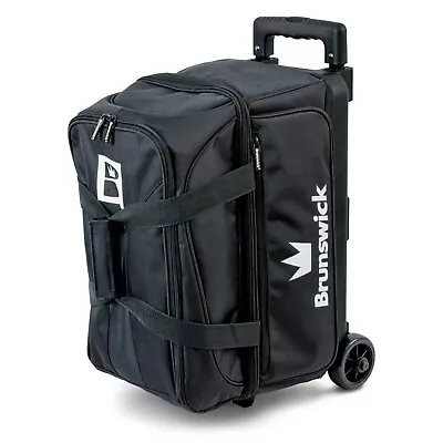 Brunswick Blitz 2 Ball Double Roller Bowling Bag Black • $101.95