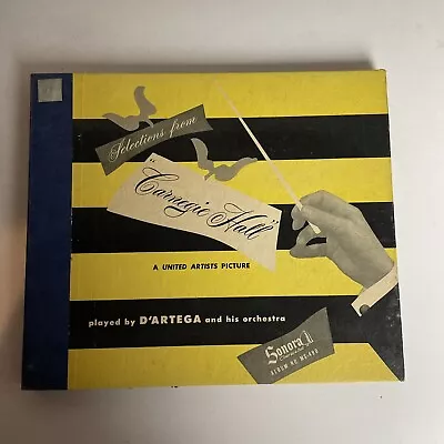 10  78 RPM 4 Record Set-D'Artega-Selections From Carnegie Hall/MS-490 • $10