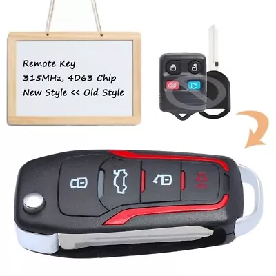 1999 2000 2001 2002 2003 2004 For Ford Mustang Remote Flip Key Fob 4 Buttons • $19.90