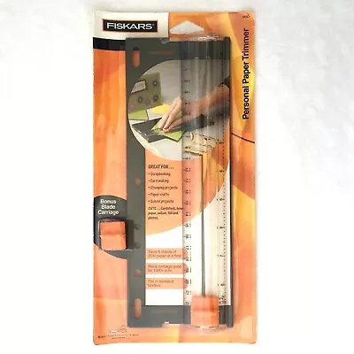 $24.95 • Buy Fiskars Personal Paper Trimmer 9590 Crafting Scrapbook Bonus Blade Carriage NEW
