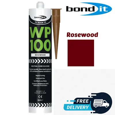 ROSEWOOD WP100 Silicone Sealant Rapid Cure Mastic WP100 Exterior General Purpose • £6.99