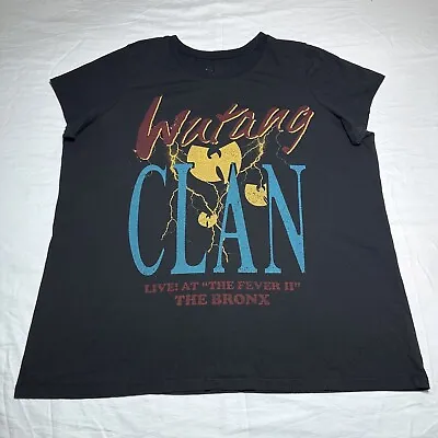 Wu-Tang Clan Live At The Fever II The Bronx Rap Hip Hop T-Shirt Women’s Size 2XL • £13.89