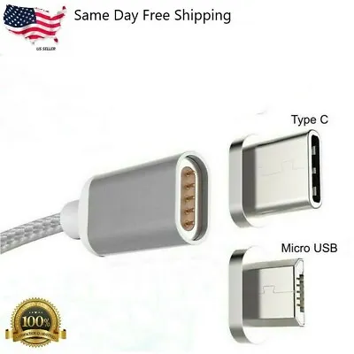 Micro USB Port Magnetic Adapter Charger For Iphone IOS Android Type C Cable • $2.99