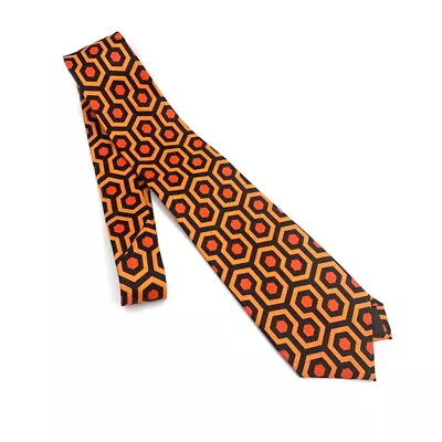 Overlook Hotel Carpet Necktie The Shining Movie Hexagon Hallway Carpet Tie Gift • $22.66