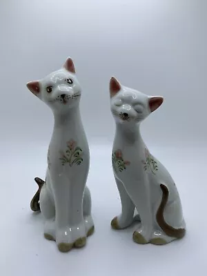 Vintage Set Of 2 Ceramic Cats  • $8.95