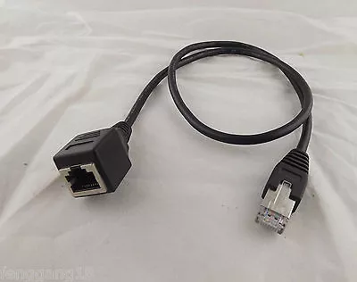 RJ45 Male To Female Ethernet LAN Network Adapter Extension Cable Cord 60cm 2ft • $3.99
