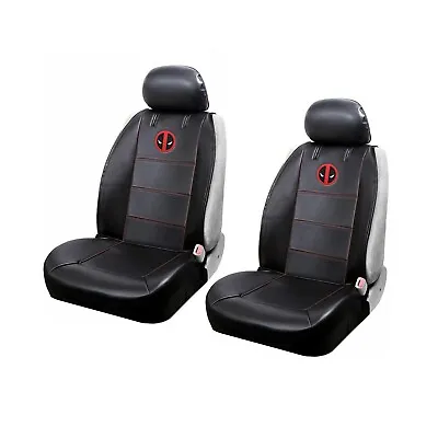 NEW Plasticolor Marvel Deadpool 3PC Low Back Auto Seat Covers Universal Fit Pair • $64.32