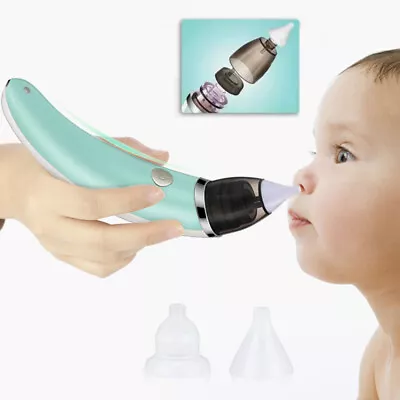 Baby Nasal Aspirator Automatic Nasal Sucker Electric Baby Nose Cleaner Suction • £10.90