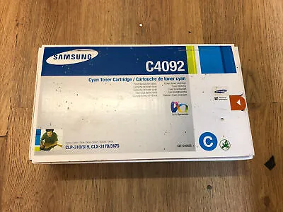 Genuine Samsung C4092 CyanToner Cartridge For CLP-310/315 CLX-3170/3175 • £19.99