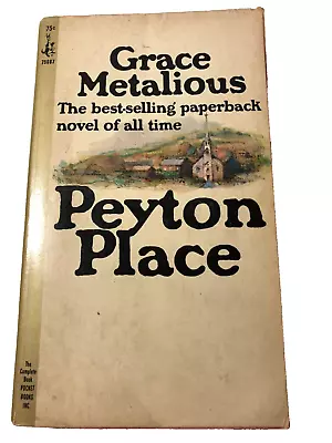 B Grace Metalious PEYTON PLACE 1967 Pocket Cardinal 8th Printing 1960s TV Series • $4.99