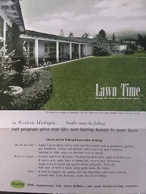 $54.64 • Buy Scotts Lawn Garden Farm Outdoor Products & Implements 1957 COLOR Sales Brochure