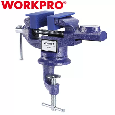 WORKPRO Bench Vise Universal Table Vise 360° Swivel Vice Bench Clamp 2.5  Jaw US • $32.39