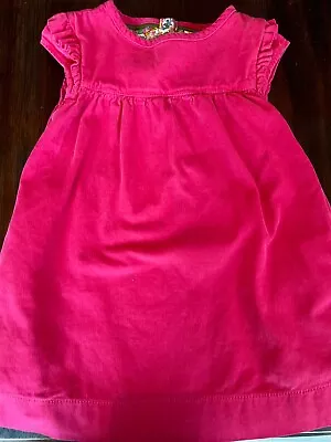 Mini Boden Corduroy Pink Dress 2/3T Floral Lining Girls • $7.50