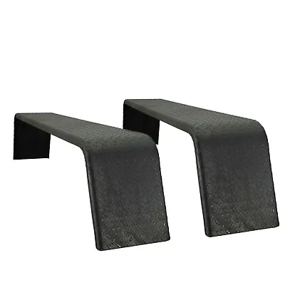 Steel 14 Gauge Diamond Tread Plate Tandem Axle Trailer Fenders 10  X 72  X 13  • $274.95