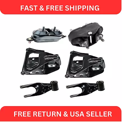 Complete Engine Transmission Torque Mount Set Of 6 Kit For Grand Prix Impala 3.8 • $142.87