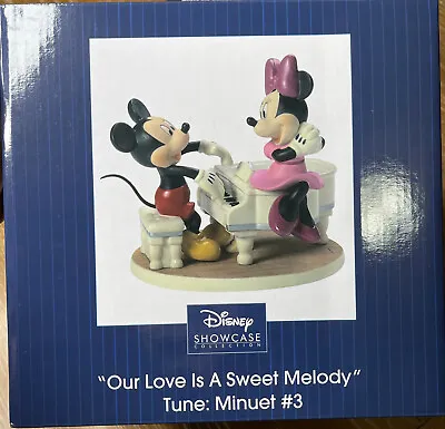 Mickey Minnie Mouse Piano Musical Figurine Disney Precious Moments 173704 NEW • $34.99