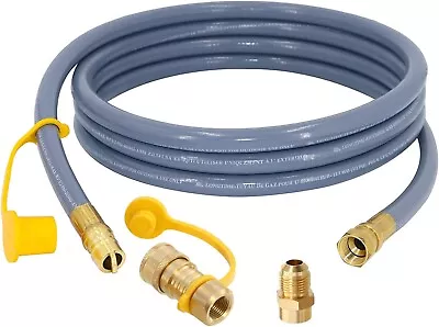 12 Feet 1/2-Inch Natural Gas Hose With Quick Connect Fitting For BBQ Grill Piz • $32