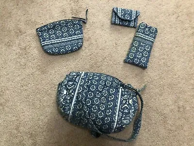 Vera Bradley Indigo Blue (retired) Weekender Bag Small Tote Travel Vintage  • $32.79