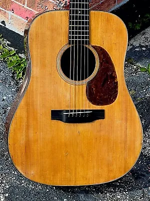 1940 Martin D-18 1 Of 3 Ever  Scalloped  W/Tortoise'shell Headstock Lamination. • $34995