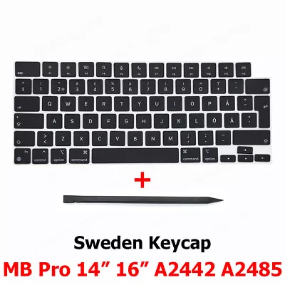 New A2442 A2485 Keycaps Keys Swedish For Macbook Pro 14  16  Keycap Sweden 2021 • $10.55