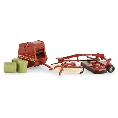 ERTL 1/64th Hesston 3 Piece Hay Set Includes Mower Hay Rake Baler 16264 • $59